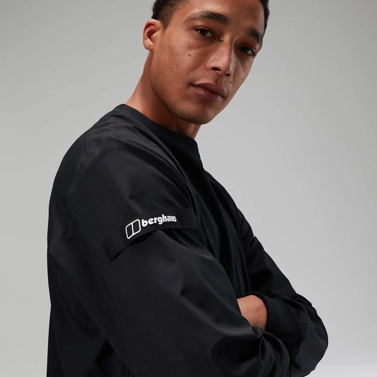 Berghaus Fenham Softshell Crew für Herren - Schwarz-Herren Winddicht