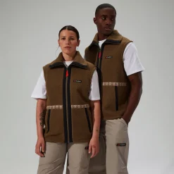 Berghaus Fleece-Gilet Rhynie Aztec Unisex-Jacke - Braun/Schwarz-Damen Fleece | Fleece