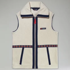 Berghaus Fleece-Gilet Rhynie Aztec Unisex-Jacke - Grau/Blau-Damen Fleece | Westen