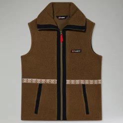 Berghaus Fleece-Gilet Rhynie Aztec Unisex-Jacke - Braun/Schwarz-Damen Fleece | Fleece