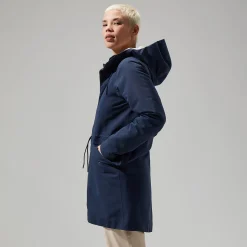 Berghaus Foxghyll Parka für Damen - Dunkelblau/Naturfarben-Damen Wasserdicht