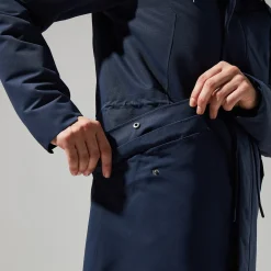 Berghaus Foxghyll Parka für Damen - Dunkelblau/Naturfarben-Damen Wasserdicht