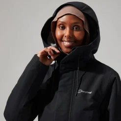 Berghaus Foxghyll Parka für Damen - Schwarz/Grau-Damen Wasserdicht