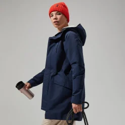 Berghaus Foxghyll Parka für Damen - Dunkelblau/Naturfarben-Damen Wasserdicht