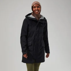Berghaus Foxghyll Parka für Damen - Schwarz/Grau-Damen Wasserdicht