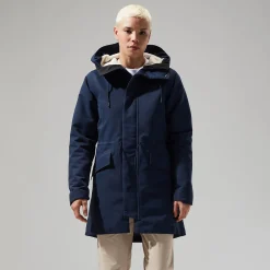 Berghaus Foxghyll Parka für Damen - Dunkelblau/Naturfarben-Damen Wasserdicht