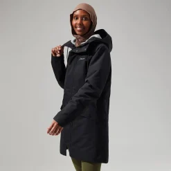 Berghaus Foxghyll Parka für Damen - Schwarz/Grau-Damen Wasserdicht