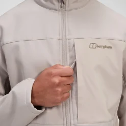 Berghaus Ghlas 3.0 Softshell Jacke für Herren - Grau-Herren Winddicht