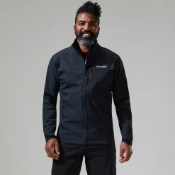 Berghaus Ghlas 2.0 Softshell Jacken für Herren - Schwarz-Herren Winddicht