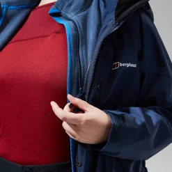 Berghaus Glissade InterActive Jacken für Damen - Dunkelblau-Damen Wasserdicht