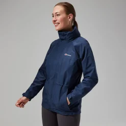 Berghaus Glissade InterActive Jacken für Damen - Dunkelblau-Damen Wasserdicht