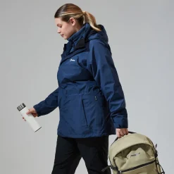 Berghaus Glissade InterActive Jacken für Damen - Dunkelblau-Damen Wasserdicht