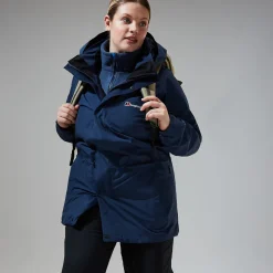 Berghaus Glissade InterActive Jacken für Damen - Dunkelblau-Damen Wasserdicht