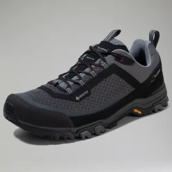 Berghaus Ground Attack Active Gore-Tex Schuhe für Herren- Schwarz/Dunkelgrau-Herren Wanderschuhe