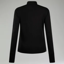 Berghaus Halb-Zip Ivyhill Damen-Top - Schwarz-Damen T-shirts