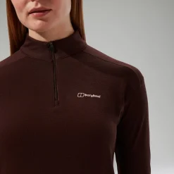 Berghaus Halb-Zip Ivyhill Damen-Top - Braun-Damen T-shirts