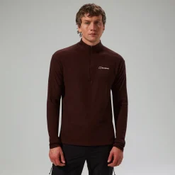 Berghaus Halb-Zip Ivyhill Herren-Top - Braun-Herren T-shirts