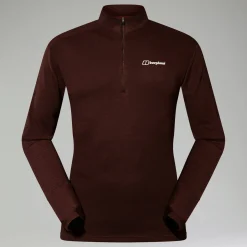 Berghaus Halb-Zip Ivyhill Herren-Top - Braun-Herren T-shirts