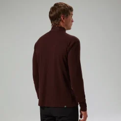 Berghaus Halb-Zip Ivyhill Herren-Top - Braun-Herren T-shirts
