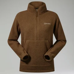 Berghaus Halb-Zip-Fleece Hawksker Damen-Pullover - Braun-Damen Fleece