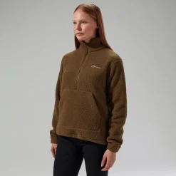 Berghaus Halb-Zip-Fleece Hawksker Damen-Pullover - Braun-Damen Fleece