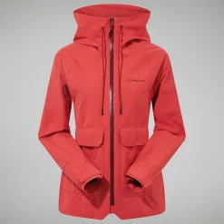 Berghaus Highraise Jacken für Damen - Rot-Damen Wasserdicht