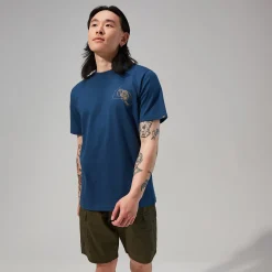 Berghaus Hike Beans Short Sleeve Tee für Herren - Dunkelblau-Herren T-shirts