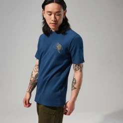 Berghaus Hike Beans Short Sleeve Tee für Herren - Dunkelblau-Herren T-shirts