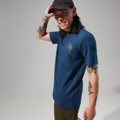 Berghaus Hike Beans Short Sleeve Tee für Herren - Dunkelblau-Herren T-shirts