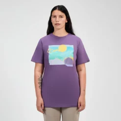 Berghaus Hill Hazed Kurzarm Shirt für Damen - Violett-Damen T-shirts