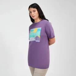 Berghaus Hill Hazed Kurzarm Shirt für Damen - Violett-Damen T-shirts