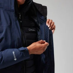 Berghaus Hillwalker InterActive Jacken für Damen - Dunkelblau-Damen Wasserdicht