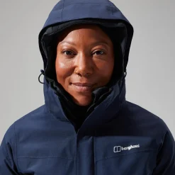 Berghaus Hillwalker InterActive Jacken für Damen - Dunkelblau-Damen Wasserdicht