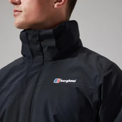 Berghaus Hillwalker InterActive Jacken für Herren - Schwarz-Herren Wasserdicht