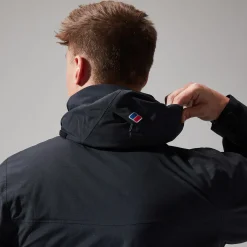 Berghaus Hillwalker InterActive Jacken für Herren - Schwarz-Herren Wasserdicht