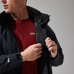 Berghaus Hillwalker InterActive Jacken für Herren - Schwarz-Herren Wasserdicht