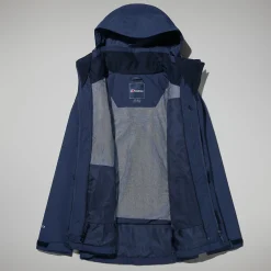 Berghaus Hillwalker InterActive Jacken für Damen - Dunkelblau-Damen Wasserdicht