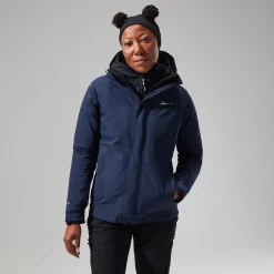 Berghaus Hillwalker InterActive Jacken für Damen - Dunkelblau-Damen Wasserdicht