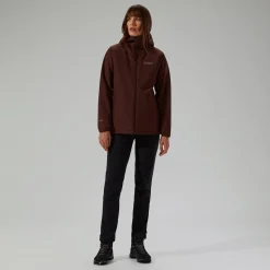 Berghaus Isolierte wasserdichte Deluge Pro 3.0 Damen-Jacke - Braun-Damen Wasserdicht