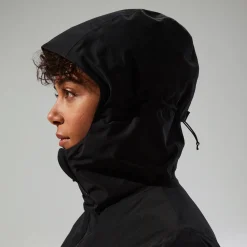 Berghaus Isolierte wasserdichte Deluge Pro 3.0 Damen-Jacke - Schwarz-Damen Wasserdicht