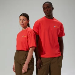 Berghaus Kurzarm Cyclops Unisex-Shirt - Rot-Damen T-shirts | T-shirts