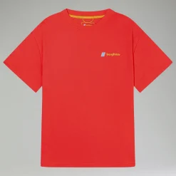 Berghaus Kurzarm Cyclops Unisex-Shirt - Rot-Damen T-shirts | T-shirts