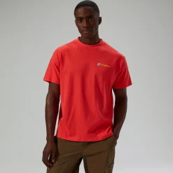 Berghaus Kurzarm Cyclops Unisex-Shirt - Rot-Damen T-shirts | T-shirts