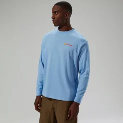 Berghaus Langarm Mera Peak Unisex-Shirt - Blau-Damen T-shirts | T-shirts