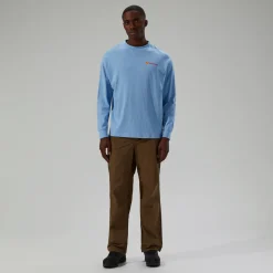 Berghaus Langarm Mera Peak Unisex-Shirt - Blau-Damen T-shirts | T-shirts
