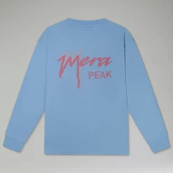 Berghaus Langarm Mera Peak Unisex-Shirt - Blau-Damen T-shirts | T-shirts