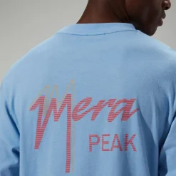 Berghaus Langarm Mera Peak Unisex-Shirt - Blau-Damen T-shirts | T-shirts