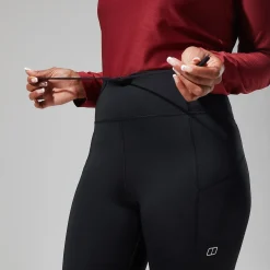 Berghaus Leylur Trekking Tights für Damen - Schwarz-Damen Lange Hosen | Leggings