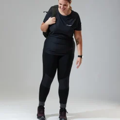 Berghaus Leylur Trekking Tights für Damen - Schwarz-Damen Lange Hosen | Leggings