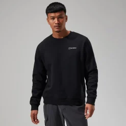 Berghaus Logo Crew für Herren - Schwarz-Herren Hoodies Und Sweatshirts